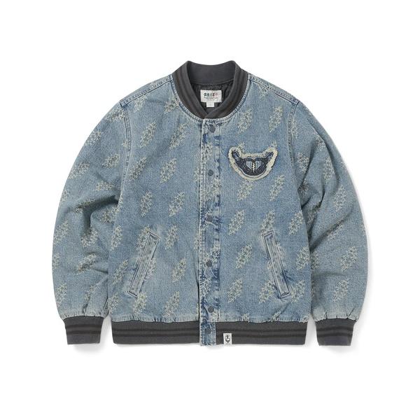 ブルゾン アウター GD Lightning Denim Varsity Jacket メンズ レデ...