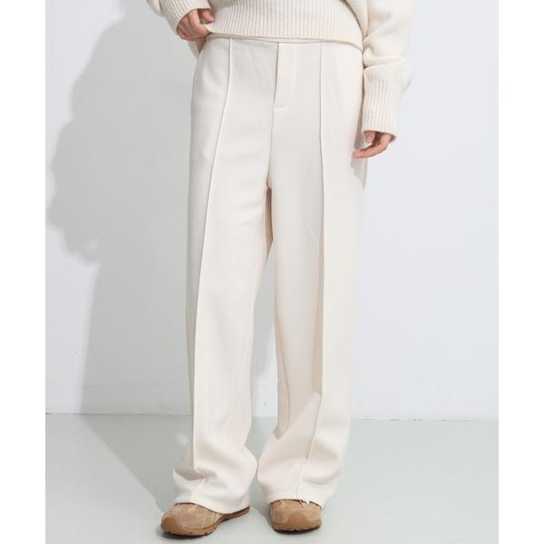 パンツ 「選べる丈・タイプ」ストレッチセンタープレスパンツ レディース