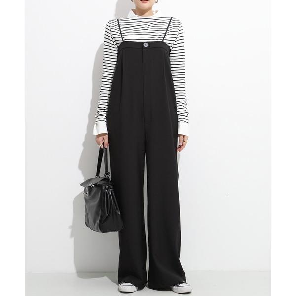 オールインワン 「選べる丈」落ち感オールインワン レディース