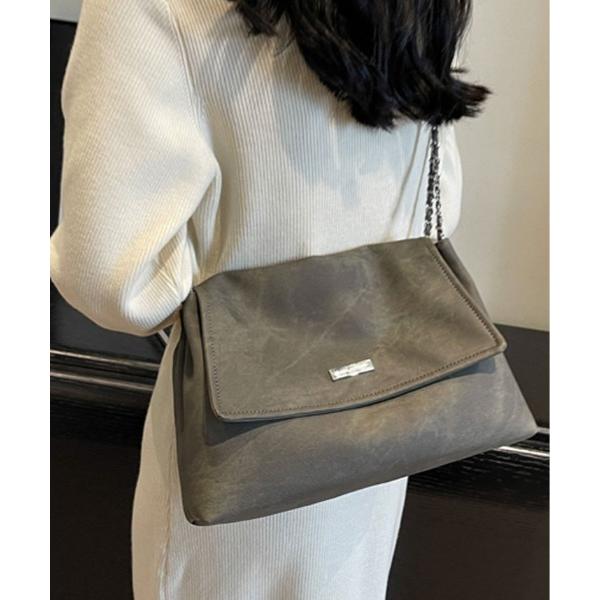 ショルダーバッグ バッグ フェイクレザー チェーン ショルダーバッグ レディース