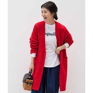 カーディガン リブ　イン　コンフォート　もっちりやさしい着心地の　軽くてあたたかなロングカーディガン レディース