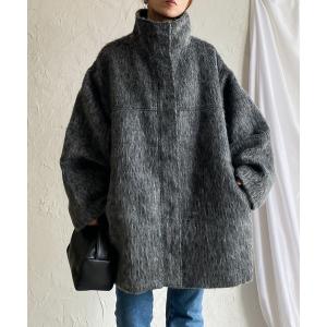 NOGLE コート アウター 「NOGLE/ノグル」ウールモヘアシャギーミドル