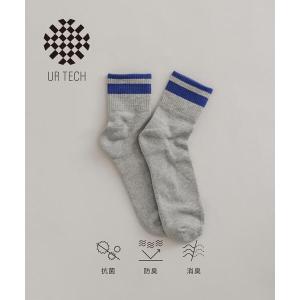 靴下 「UR TECH」ショートラインソックス メンズ