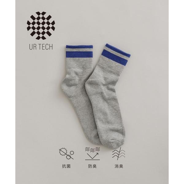 靴下 「UR TECH」ショートラインソックス メンズ