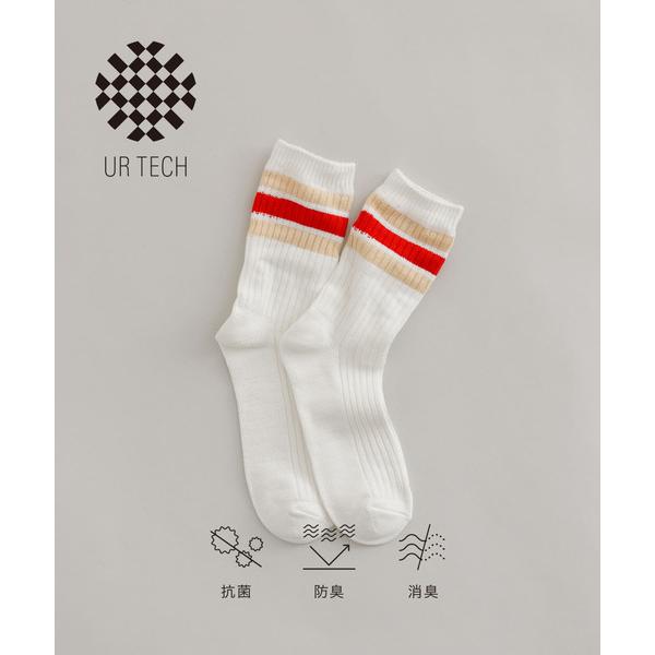 靴下 「UR TECH」ラインリブソックス メンズ