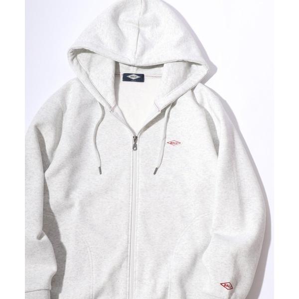 パーカー 2025AW BALL/ボール 裏起毛 ワンポイントロゴ ワッペン刺繍 スウェット フルジ...