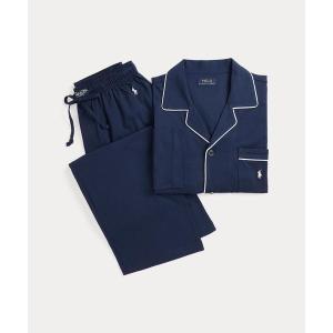 パジャマ コットン ジャージー パジャマ セット メンズ