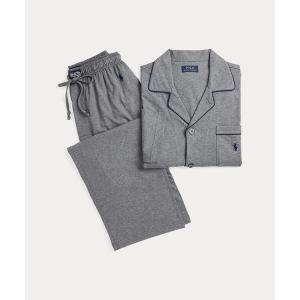 パジャマ コットン ジャージー パジャマ セット メンズ