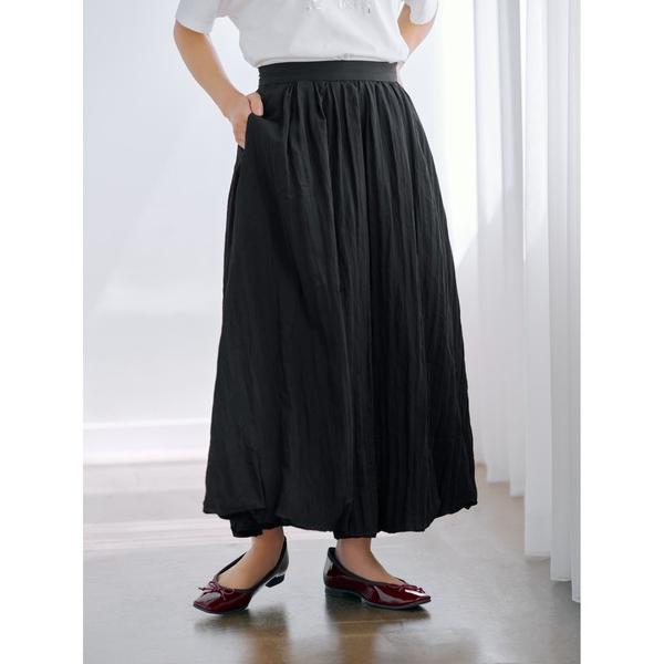 スカート グロッシーバルーンスカート「低身長・小柄女性」