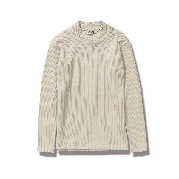 ニット セーター コーデュロイクロスネック レディース