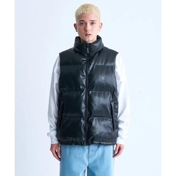 ベスト ジレ 24 FL PADDED VEST/DCフェイクレザードローコード付きベスト メンズ ...
