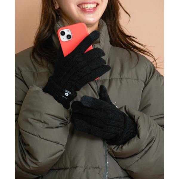 手袋 「iTouch Gloves」ケーブルニット手袋 タッチパネル対応 メンズ レディース
