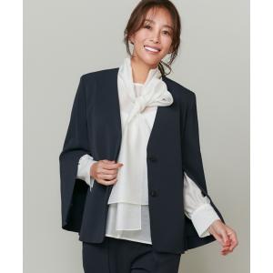 ジャケット ノーカラージャケット トリクシオントロ2WAYジャケット「ROBE SUPERIOR CLOSET」「セットアップ対応」 レディース