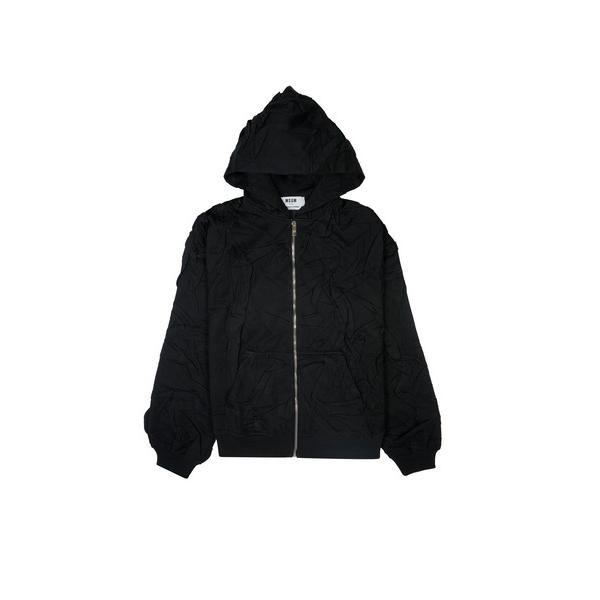 パーカー CREASED JERSEY Wロゴ パーカー レディース