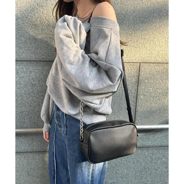 ショルダーバッグ バッグ 「軽量/斜め掛け」 サイド チェーン ボックス ショルダー バッグ レディ...