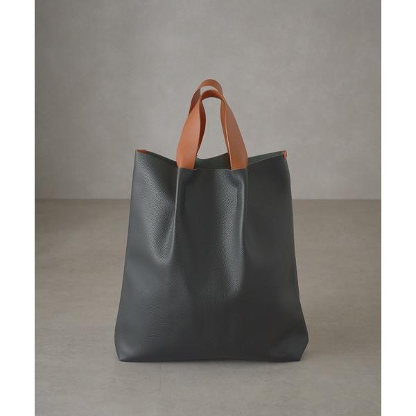 トートバッグ 「MAISON CLUB」バイカラーPUレザートートバック L　手提げ　A4ファイルサ...