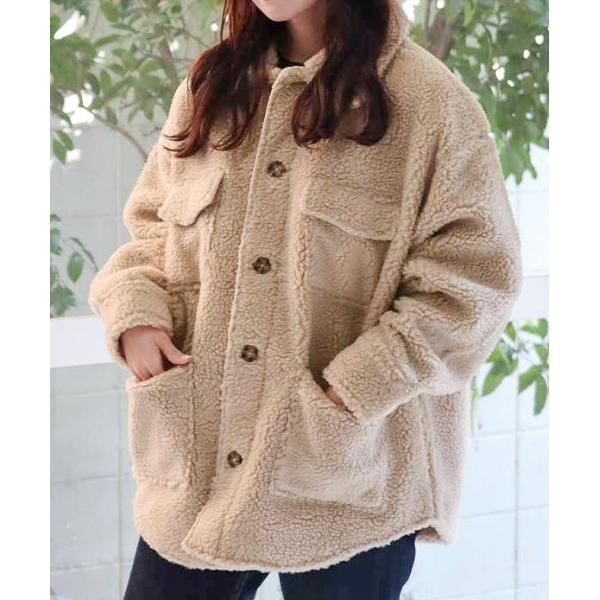 ブルゾン アウター 「Bl」「Bling leads」ボア CPOジャケット レディース メンズ