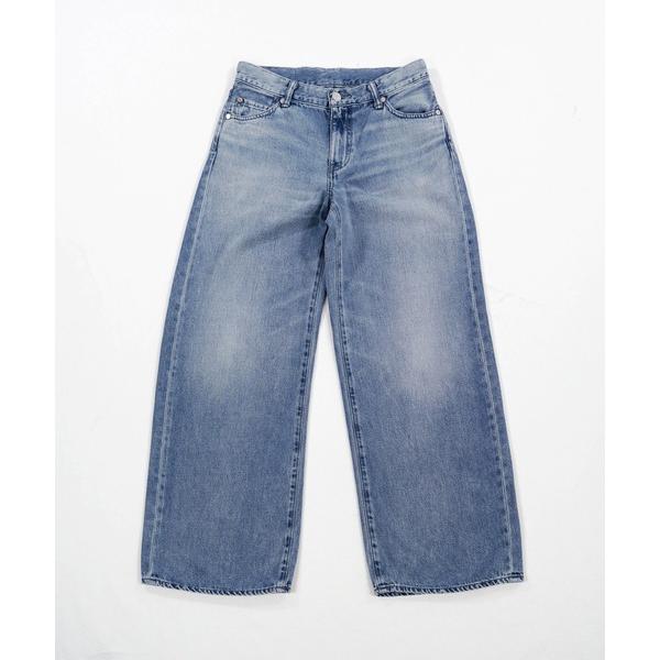 ジーンズ デニム デニムパンツ 「AUTHEN」オーセン/ シルクナイズドデニム ローライズワイドレ...