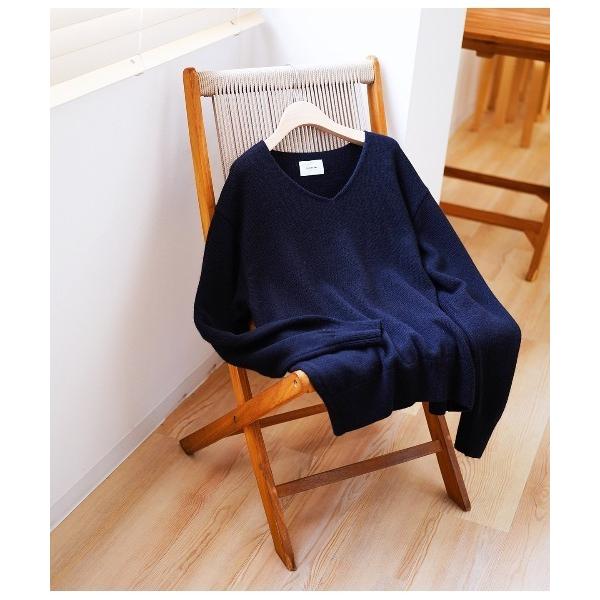 セーター ニット PORT BY ARK / ポートバイアーク：V Neck Knit：PO16-K...