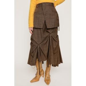 PLAID LAYERED L/SK プレイド レイヤード ロングスカート SLY（スライ）の「PLAID LAYERED L/SK プレイド レイヤード