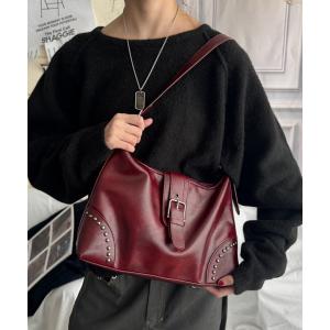 スタッズ付き2WAYショルダーバッグ
