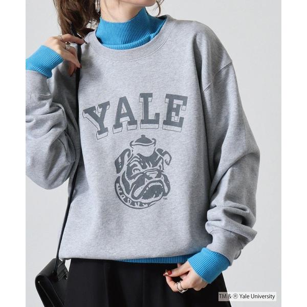 トレーナー スウェット YALE DOUBLEーSIDED PRINTING CREW SWEAT ...