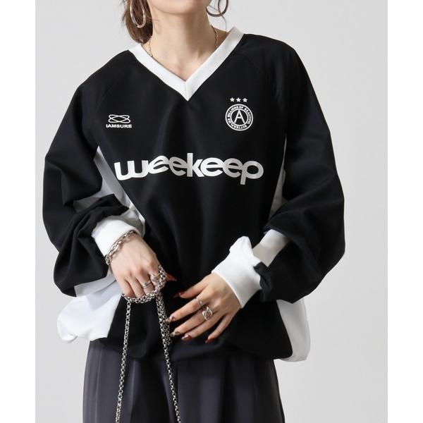 ジャージ ABETTOR Vネックオーバーサイズトラックジャケット レディース