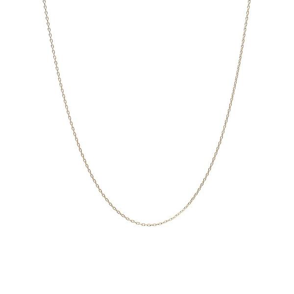 ネックレス R18K チェーンネックレス あずきS K18YG 45cm/18金イエローゴールド メ...