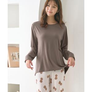 パジャマ ルームウェア ゆったりレーヨンブレンドハラマキパジャマ レディース