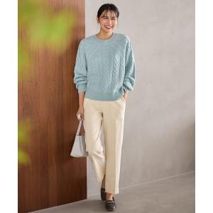 パンツ 「手洗い可/ウエストゴム」裏起毛ハイストレッチパンツ レディース