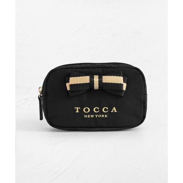 ポーチ 「WEB限定」BICOLOR RIBBON POUCH ポーチ レディース