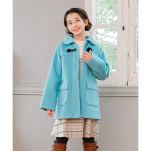【美品】クミキョク　ロングウールコート　丸襟　女の子　お受験　通学　紺　140 150-160㎝】フェイクウール コート / 組曲 KIDS | ファッション通販