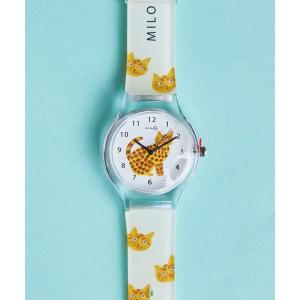 腕時計 4on:Matsuo Miyuki Cat Watch 松尾みゆき 猫イラスト時計 レディース メンズ