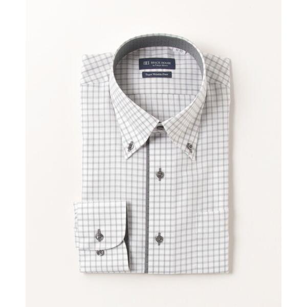 フォーマル シャツ 超形態安定ノーアイロン ボタンダウン 長袖ビジネスワイシャツ メンズ