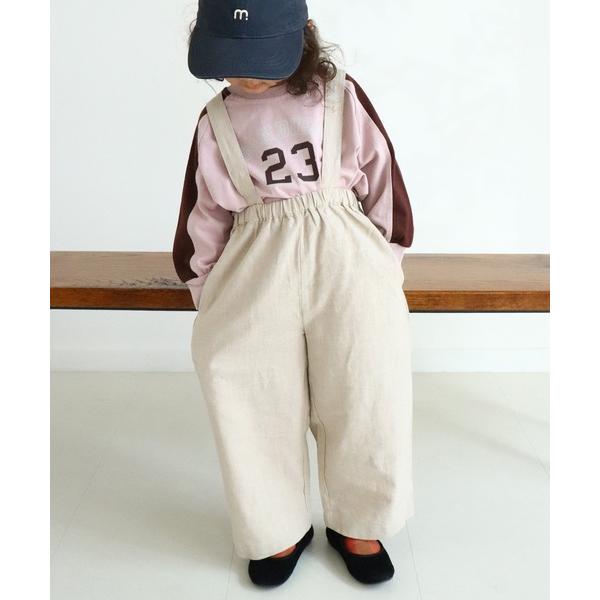 パンツ SUSPENDER WIDE PANTS キッズ 子供服 男の子 女の子