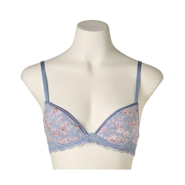 ブラジャー キッドブルー -エディスフラワー -3/4カップワイヤーブラジャー -KIAA162 -...
