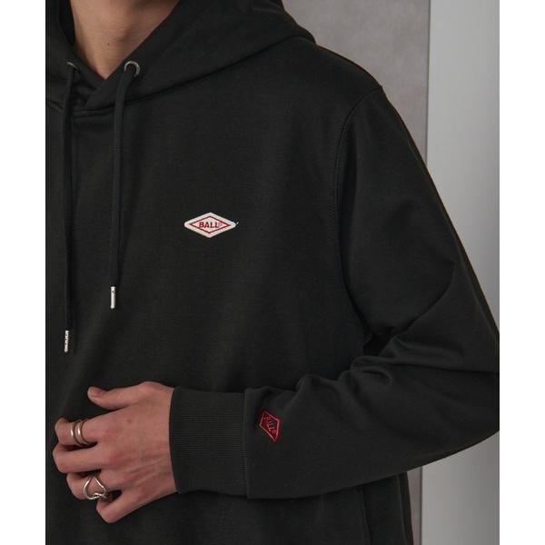 パーカー 「BALL」T/C裏毛 ワッペン付きプルパーカー 64531 メンズ レディース