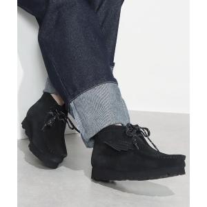 【美品】Clark's ワラビーブーツ オールブラック 26cm Clarks CLARKS WALLABEE BOOT クラークス ワラビー ブーツ BLACK