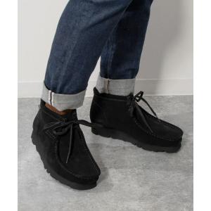 Clarks（クラークス） ブーツ ワラビー ゴアテックス ブラックスエード