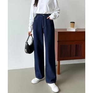 ジーンズ デニム デニムパンツ 「楽 革 命」ストレッチ抜群！裏微起毛 楽革命デニムパンツ 楽らくストレッチ デニムパンツ ストレート ワイド デニム