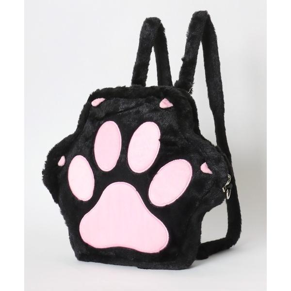 デイバック リュック PSYCHO NATION（サイコネーション）ねこ肉球フェイクファーバッグ/リ...