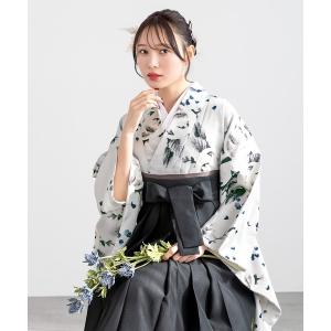 着物 floroレディース袴4点セット （着物・襦袢・下帯・袴） レディース