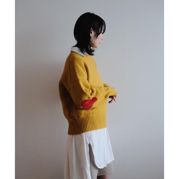 ニット セーター エルボーハートニット レディース