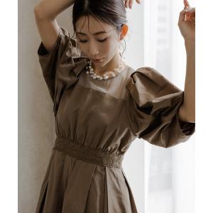 ドレス ウォーターレペレントフレアドレス