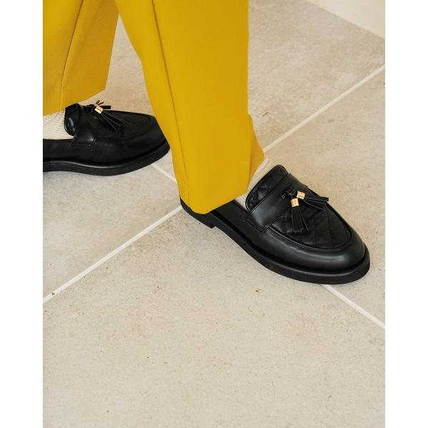 ローファー キルティング タッセル ローファー レディース