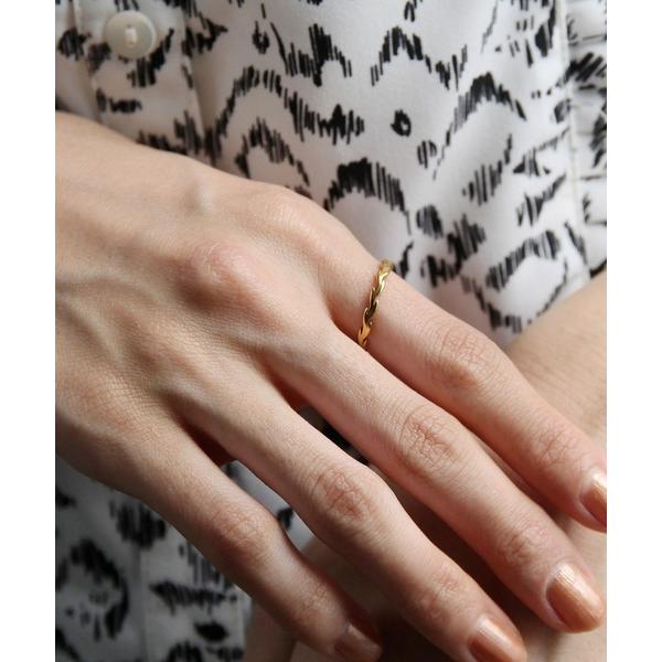 指輪 リング 入学式 金属アレルギー対応 リーフデザインリング レディース