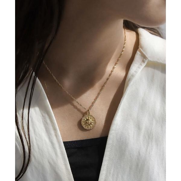 ネックレス 入学式 卒園式 金属アレルギー対応 コインモチーフスクリューチェーンネックレス 十二星座...