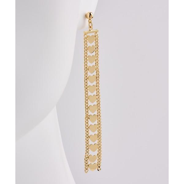 ピアス ハートチェーンピアス レディース