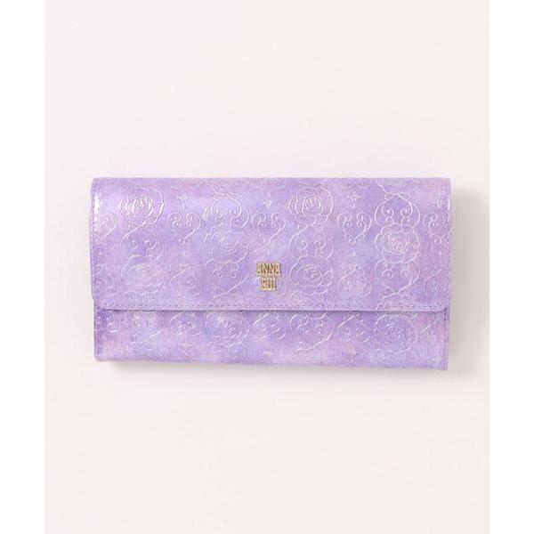 長財布 財布 ANNA SUI(アナスイ) ローズハート フラップ長財布 レディース