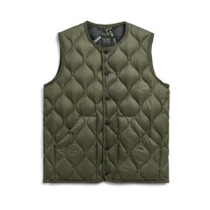 ダウンベスト ベスト TAION MILITARY CREW NECK DOWN VEST (TAION-004ALSBML-1) メンズ レディース